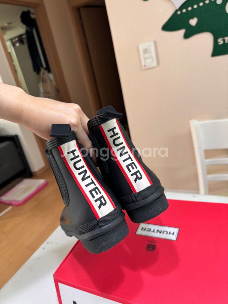 헌터 오리지널 첼시 여성 레인부츠 정품(250)--1
