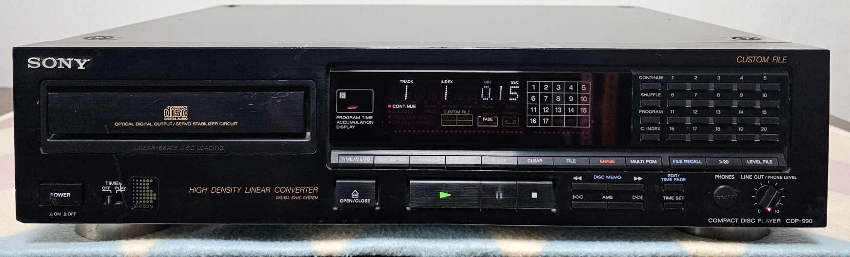 소니 CD 플래이어 CDP-990