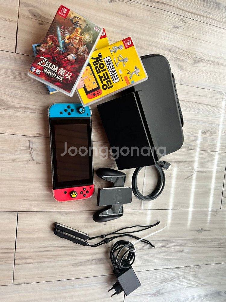 닌텐도스위치~ 가방, 게임팩(젤다)전부 다 드려요--3