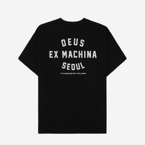 데우스 엑스 마키나 서울 컬리지 티셔츠 블랙 (새제품)