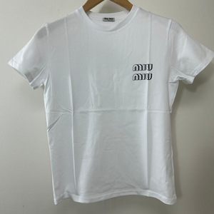 짭)미우미우 로고 티셔츠(새제품 무료배송)