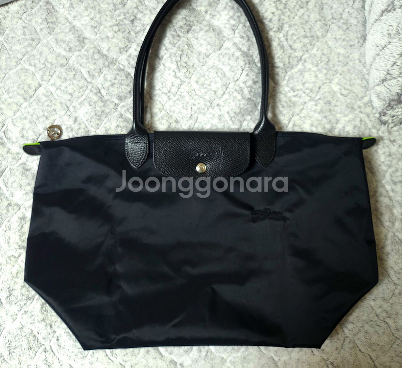 롱샴 르 플리아쥬 라지 블랙(그린)--8
