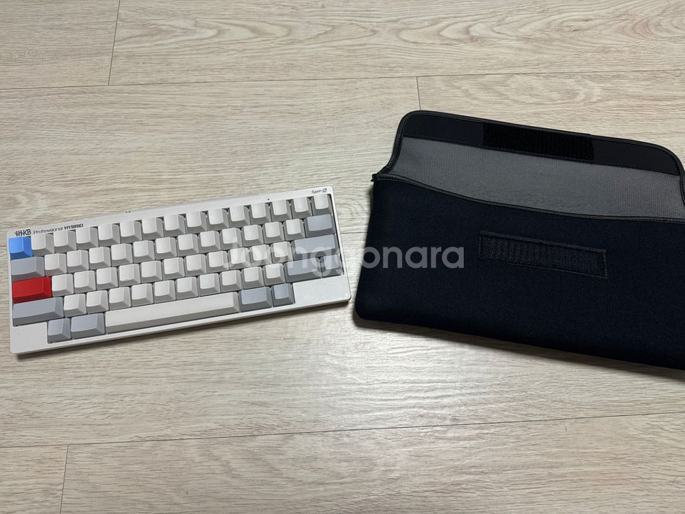 해피해킹 하이브리드 type-s 무각 + 정품파우치--2