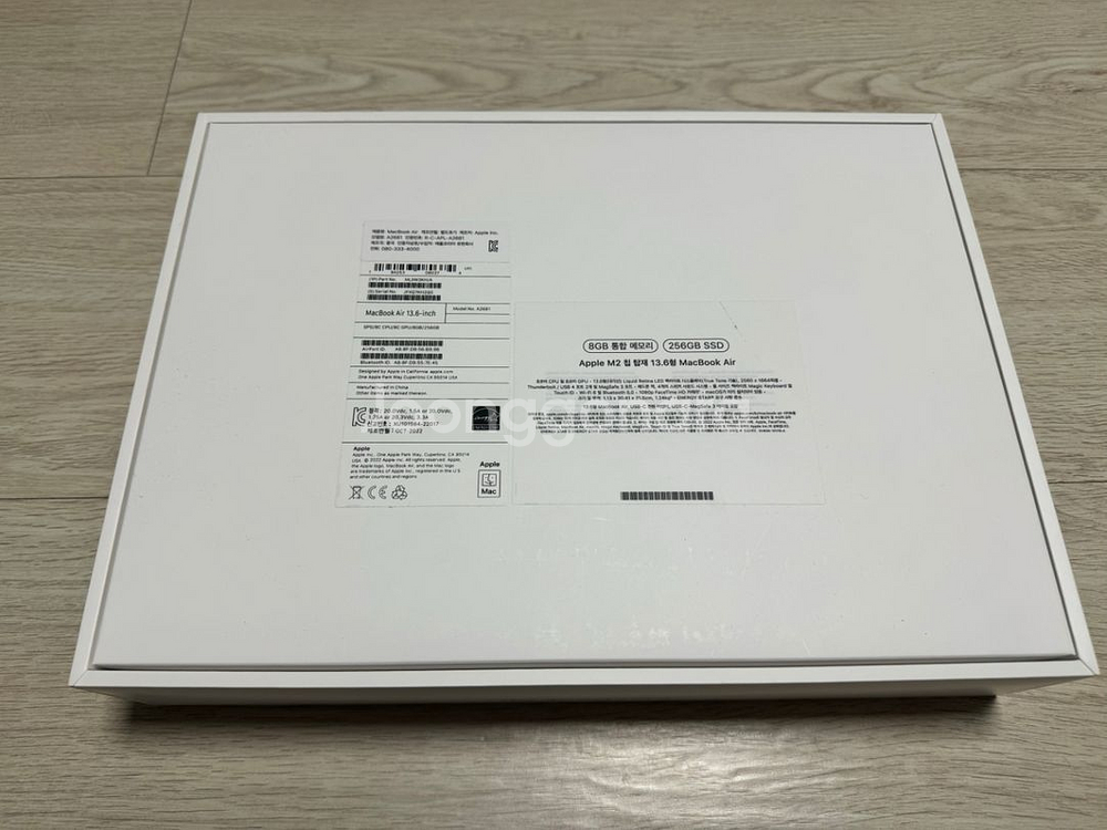 맥북에어 M2 13.6인치 256GB 8G S급 풀박--6
