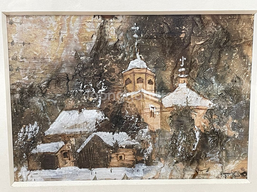 나무껍질위 그림--1