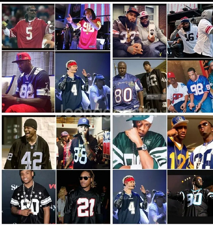 나이키 nfl져지 풋볼져지 블록코어룩 빅사이즈 헬스복--3