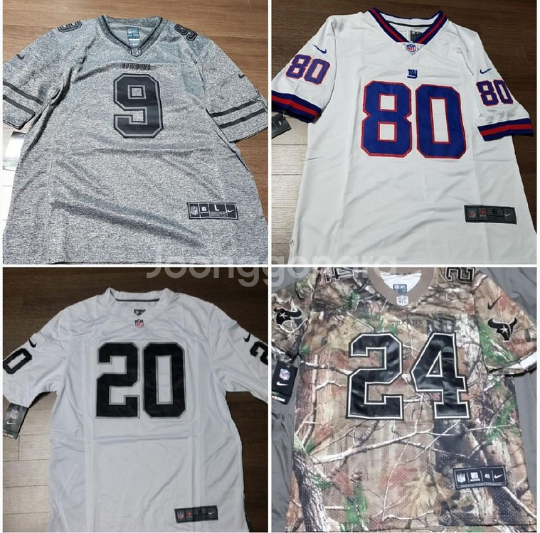 나이키 nfl져지 풋볼져지 블록코어룩 빅사이즈 헬스복--6