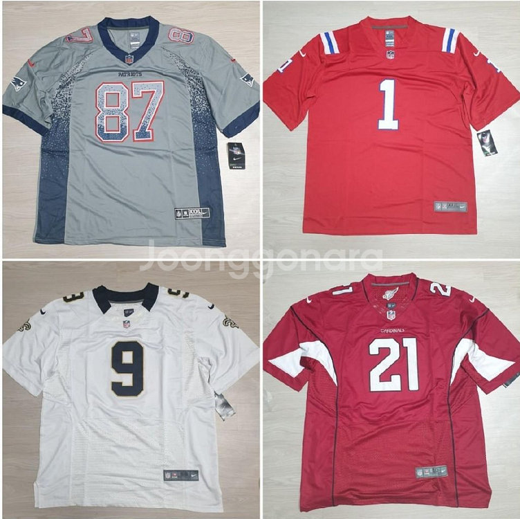 나이키 nfl져지 풋볼져지 블록코어룩 빅사이즈 헬스복--4