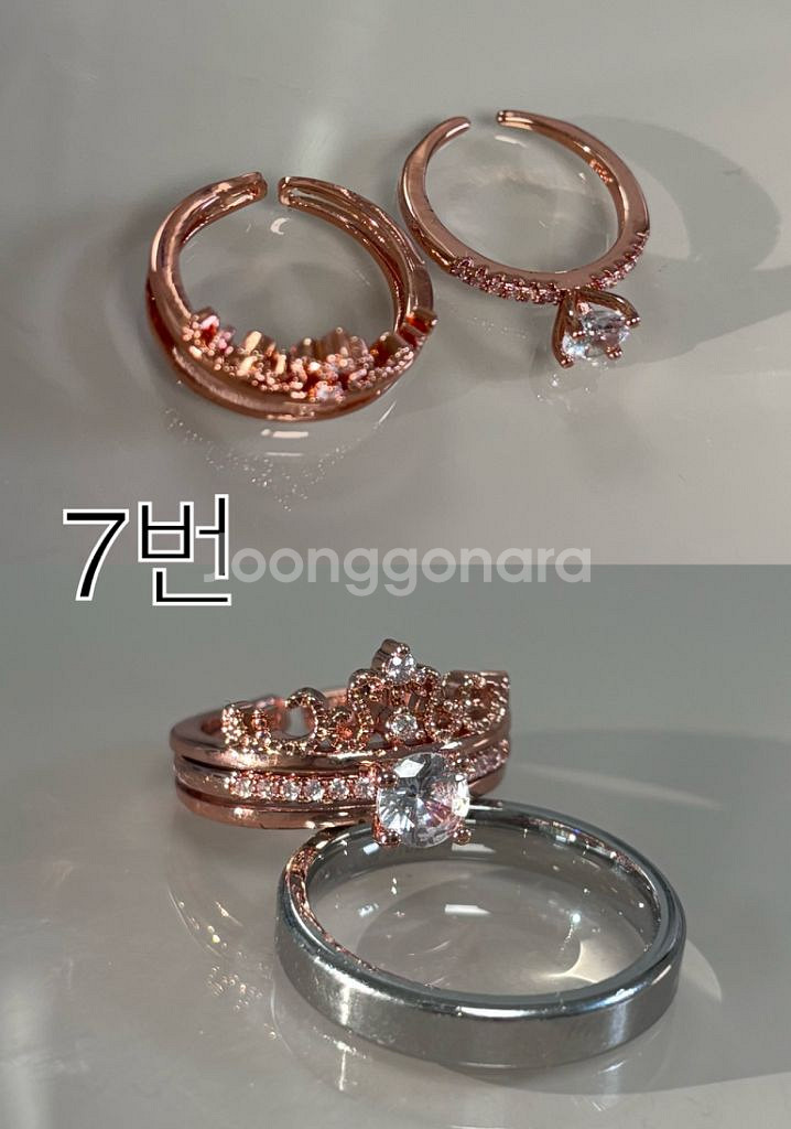 빈티지 패션 반지 링 레이어드 팔찌 실버 골즈 로드골즈--2