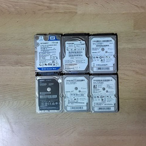 6 컴퓨터 저장용 HDD 750GB 3개 1TB 3개