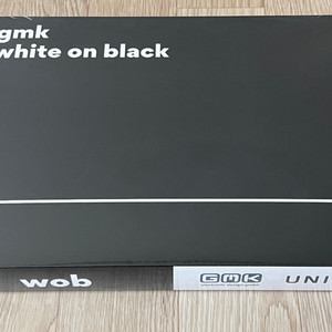 (미개봉) GMK WOB(White On Black)