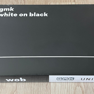 GMK WOB(White On Black, 블랙이색)