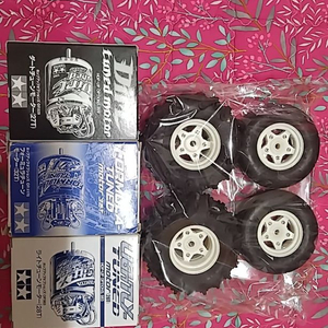(RC)타미야 혼 타이어.부러시모터3종 일괄판매