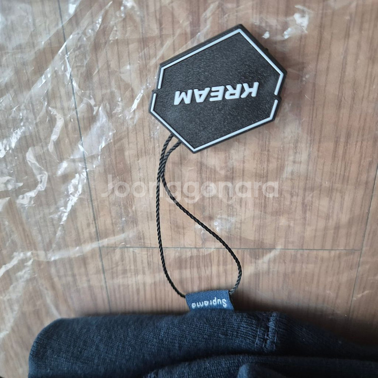 [S]슈프림 x 스와로브스키 박스로고 후드 네이비--1