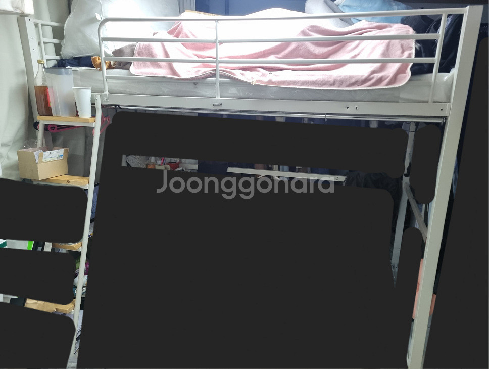 에보니아 2층침대 (새 매트리스)--1
