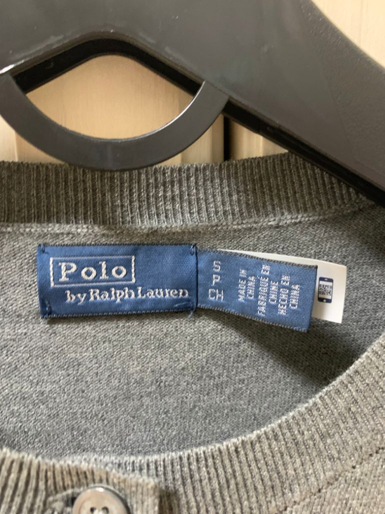 랄프로렌 폴로 피마코튼블렌드 가디건 그레이컬러(s)--2