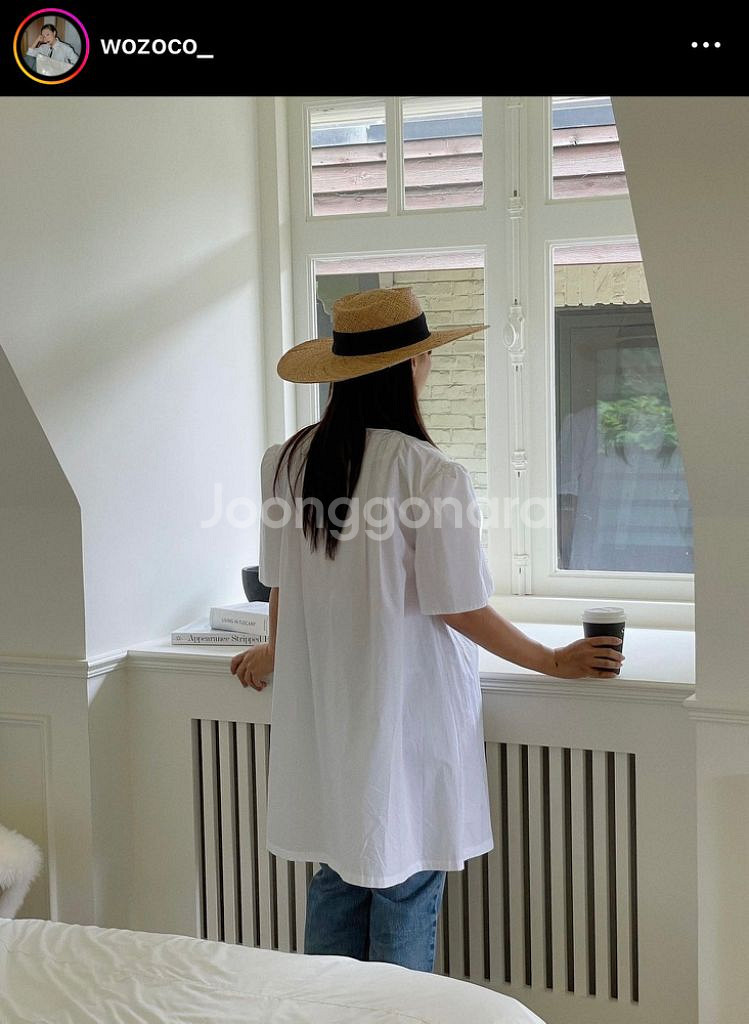 언더스탠딩 리유라 헨리넥 코튼 핀턱 레이어드 미니원피스--0