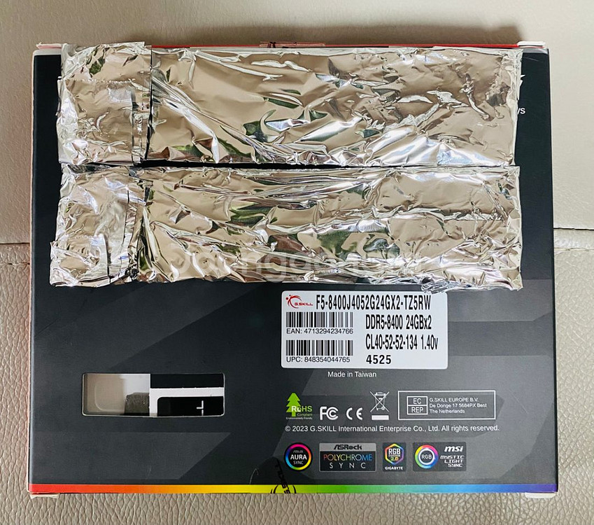 DDR5 지스킬8400XMP 48g~고수율 8800통과--2