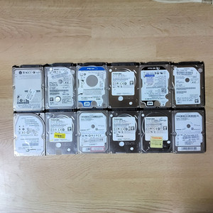 7 컴퓨터 저장용 HDD 500GB 하드 12개 판매
