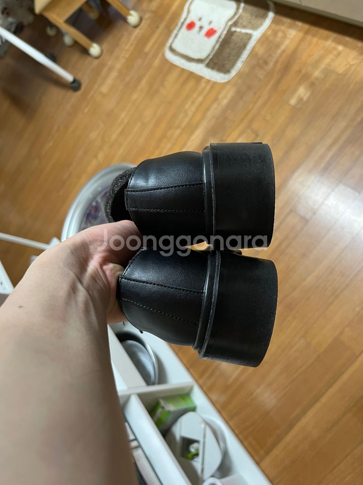 위더로드 클리프 스퀘어토 4홀 더비슈즈 블랙 245--2