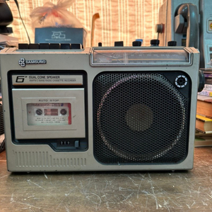 삼성 라디오 카세트 레코더 붐박스RC-325W,1983