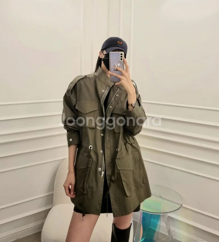 egg 에그 오버핏 야상자켓 남여공용--2