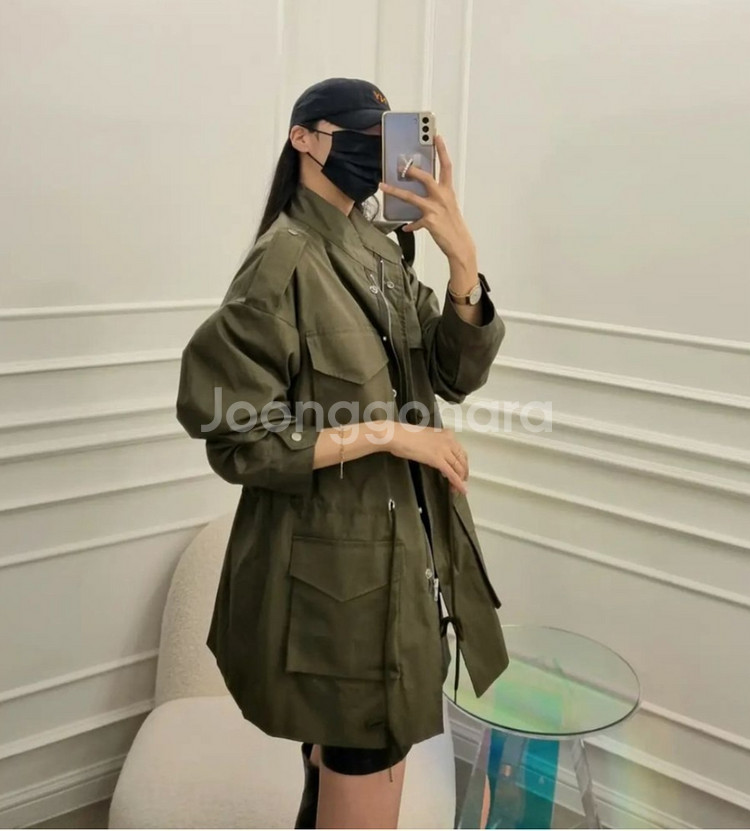 egg 에그 오버핏 야상자켓 남여공용--1