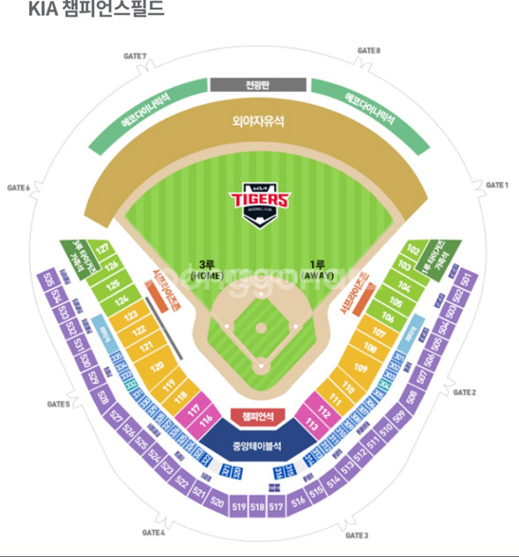 기아VS한화 5/3(금) 3루 K3 통로 2연석--0