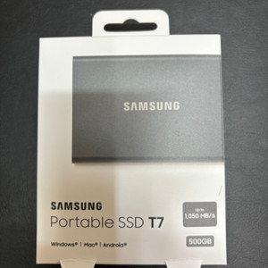 삼성전자 포터블 외장하드 SSD T7 500G