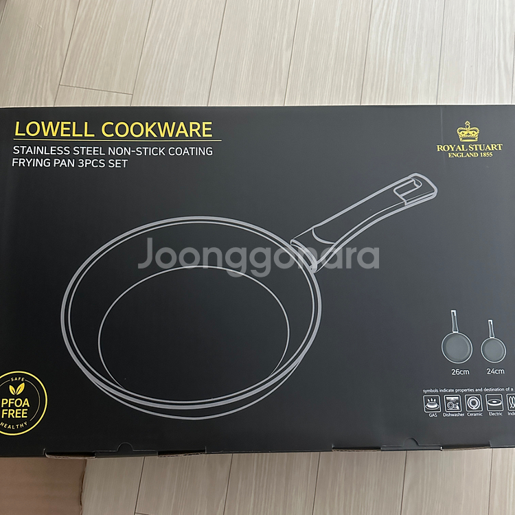 로얄스튜어트 로웰 프라이팬 3종 판매 (미개봉)--1