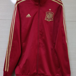 아디다스 스페인 버건디 금색 트랙탑 저지 져지집업 95