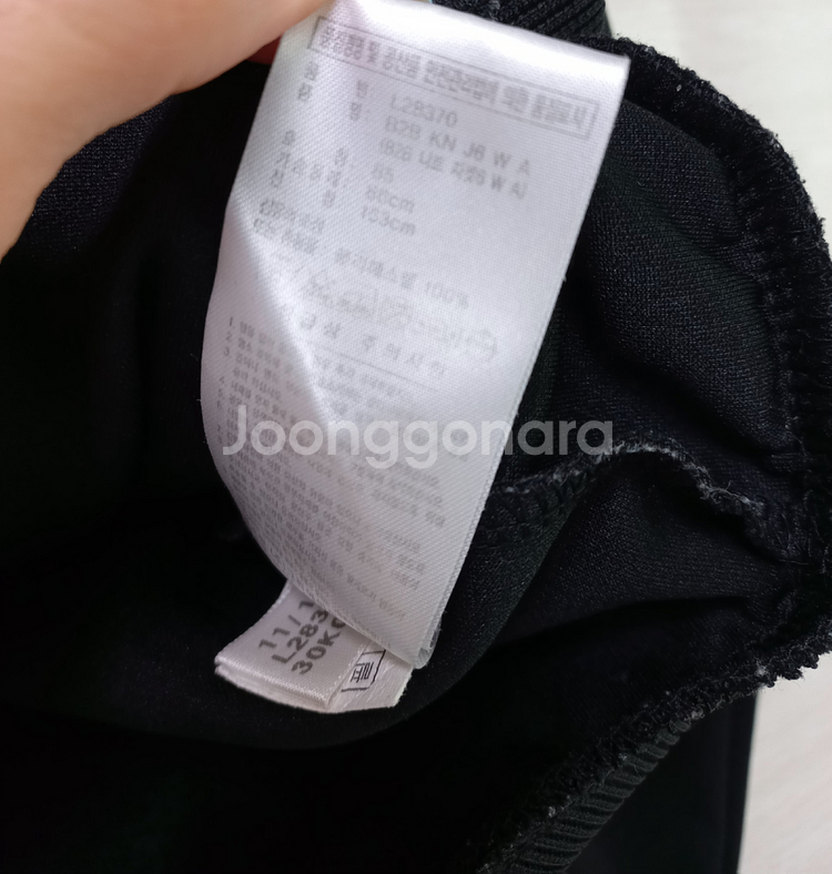 아디다스 금장 블랙 트랙탑 저지 져지집업 85/XS--5