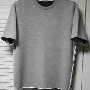 타임옴므-트림 하프 슬리브 티셔츠-멜란지그레이(105)