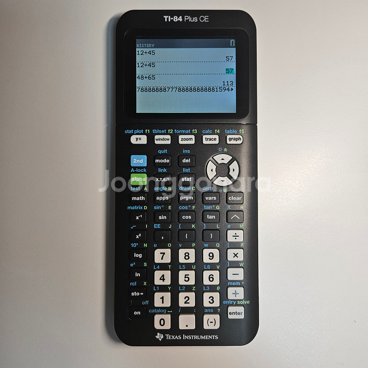 TI-84 Plus CE 공학용 계산기--0