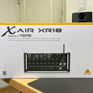 베링거 XR18 x air 디지털 음향 믹서 마이다스