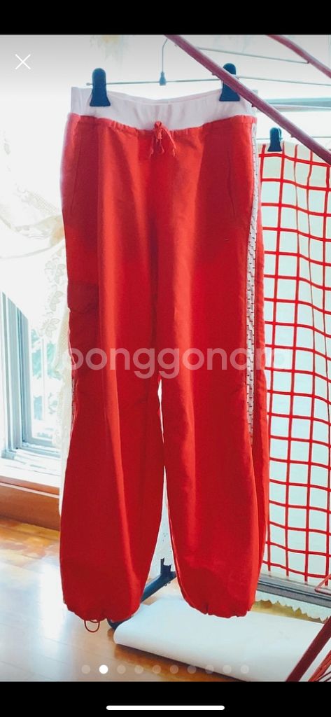 나이키 체리레드드라이핏 팬츠 S 두건별도판매--1