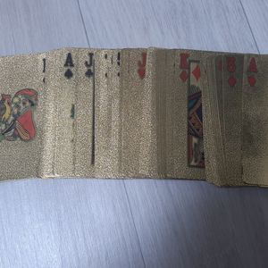 금박 코팅 트럼프 카드 포커 카드 세트 새제품