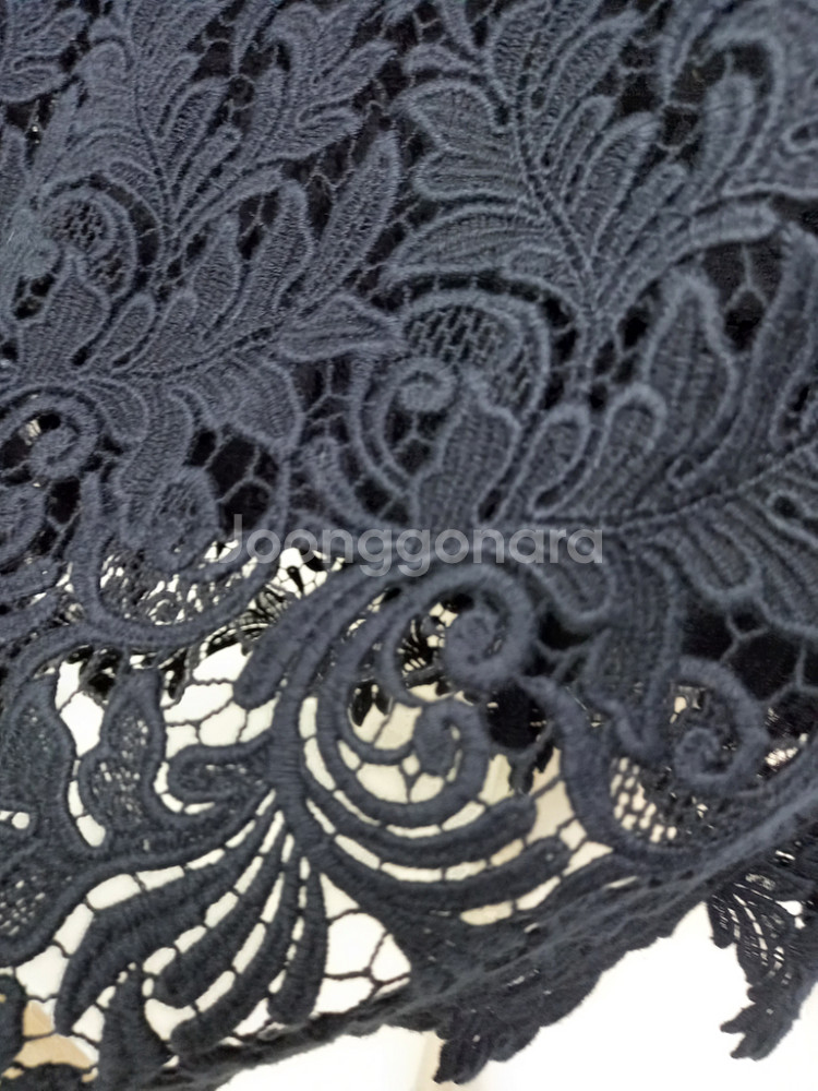 타임 TIME 레이스 아일렛 롱 스커트 28--5