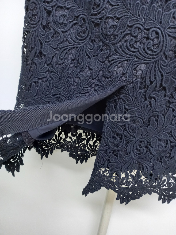 타임 TIME 레이스 아일렛 롱 스커트 28--6