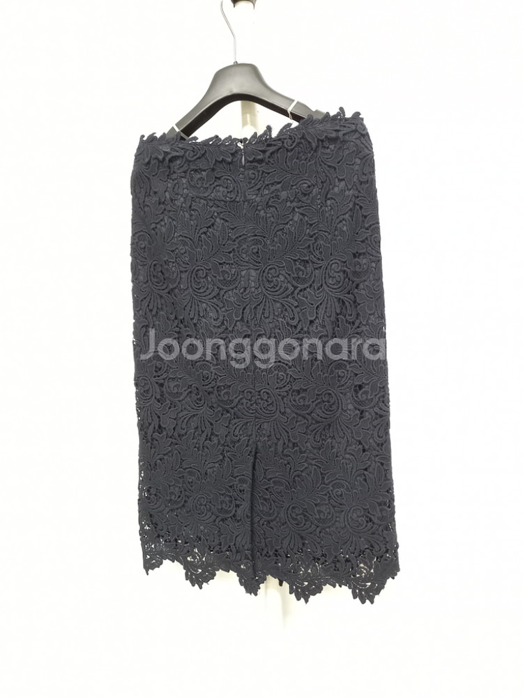 타임 TIME 레이스 아일렛 롱 스커트 28--3