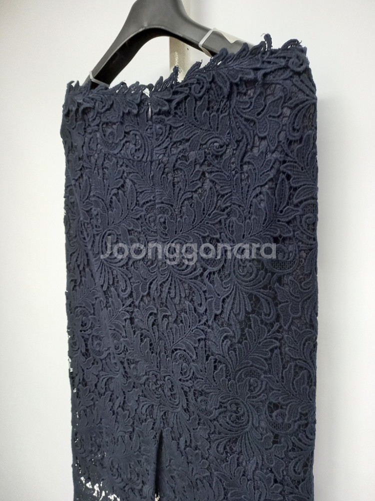 타임 TIME 레이스 아일렛 롱 스커트 28--4