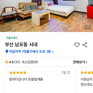 부산 남포동 시네 모텔