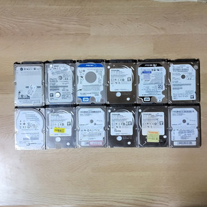 10 컴퓨터 저장용 HDD 500GB 하드 12개 판매