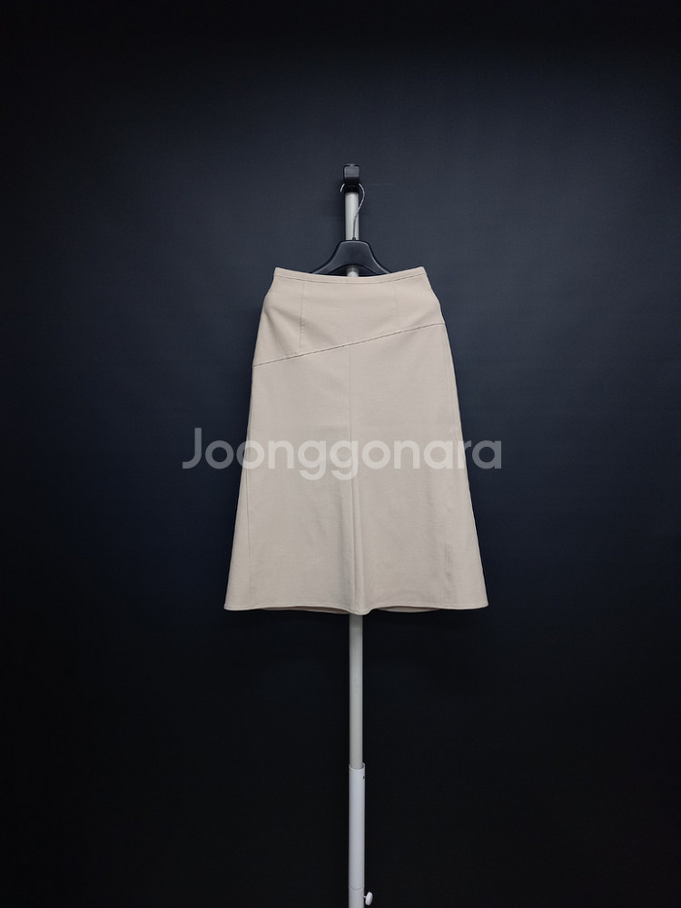 새 주크 ZOOC 춘하 하프하이웨스트 플레어 롱 스커트--0