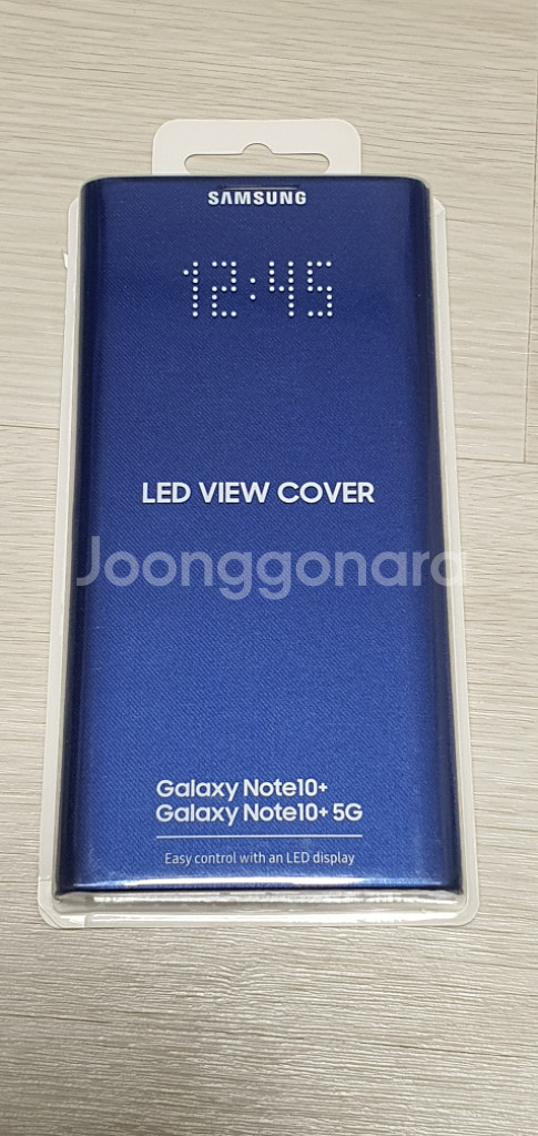[단순개봉]갤럭시노트10플러스 LED 뷰 커버 블루--0