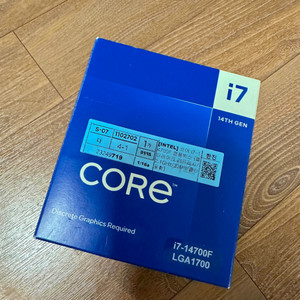 인텔 코어 정품 i7-14700F 쿨러