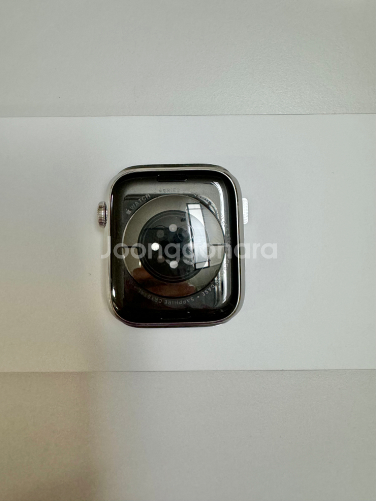 애플워치6 스테인리스 44mm 실버 셀룰러--6