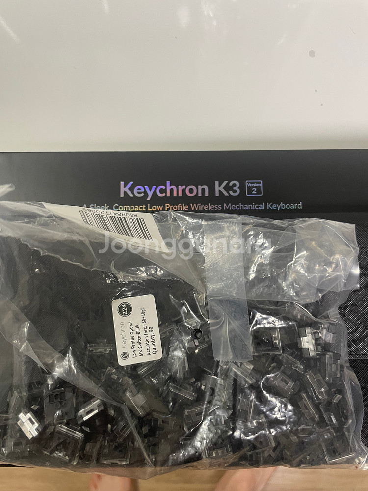 키크론 로우 스위치 교체용 90Pcs 옵티컬 흑축--2