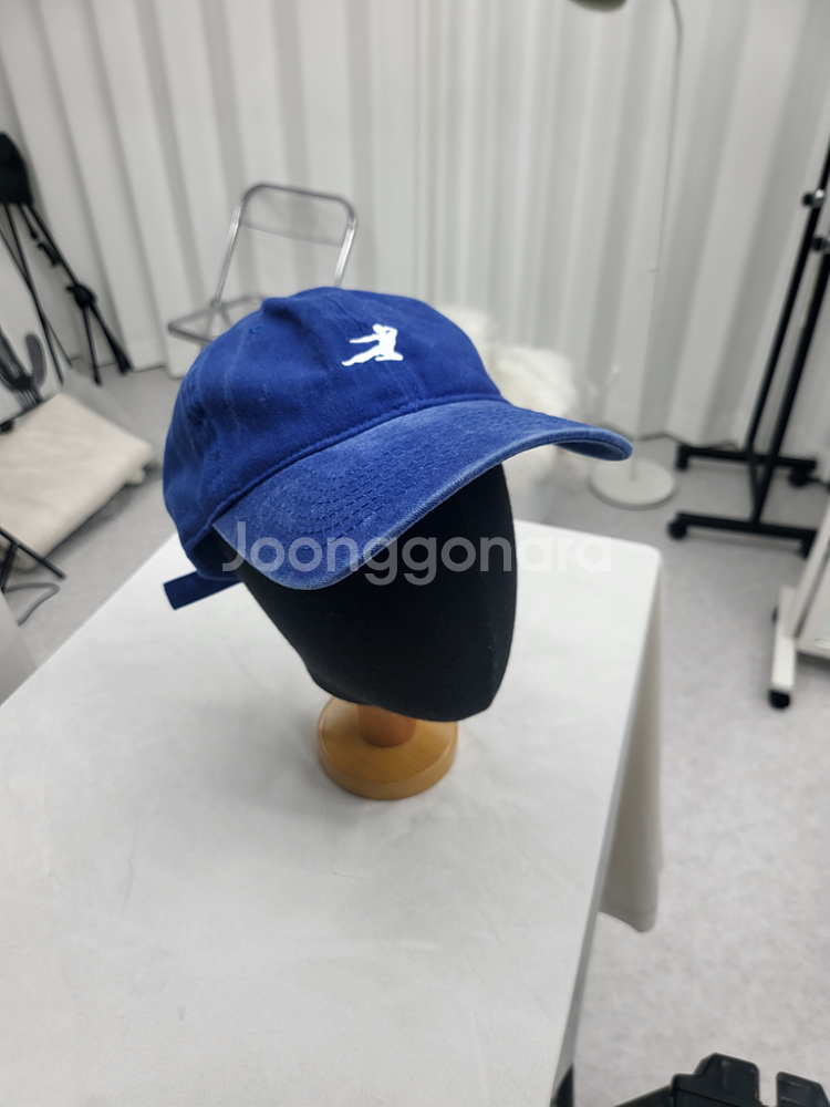 볼캡 야구 모자 블루 파랑 피그먼트 워싱--1