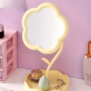 인테리어 탁상용 거울 꽃거울